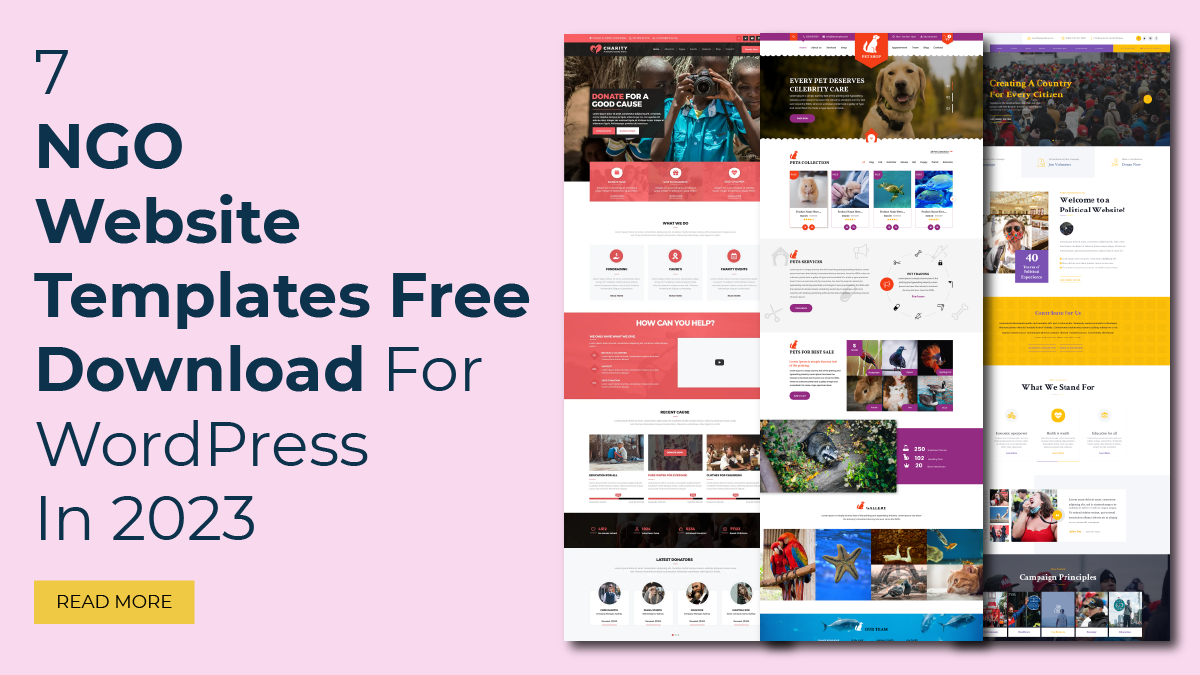 7 NGO Website Templates Free Download For WordPress In 2023