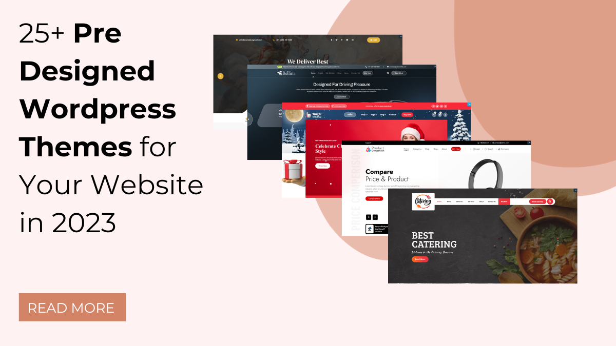 25+ Pre Designed WordPress Themes for Your Website in 2023