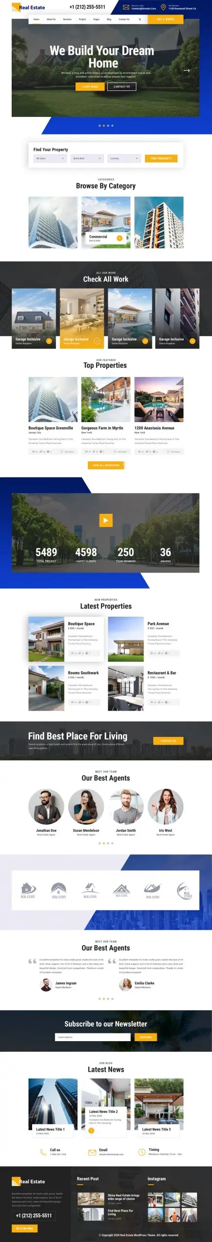 Real Estate WordPress Theme